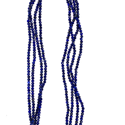 Lapis Multi Wear 52" Long Necklace or Wrap Bracelet