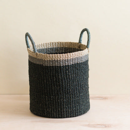 Black Floor Basket with Handle - Storage Baskets | LIKHÂ