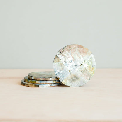 Black Mother of Pearl Coasters | LIKHÂ