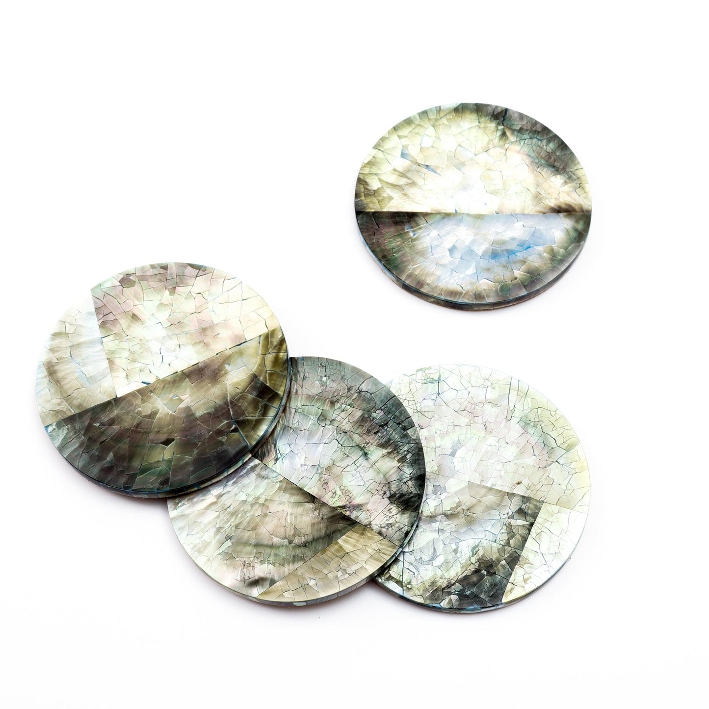 Black Mother of Pearl Coasters | LIKHÂ