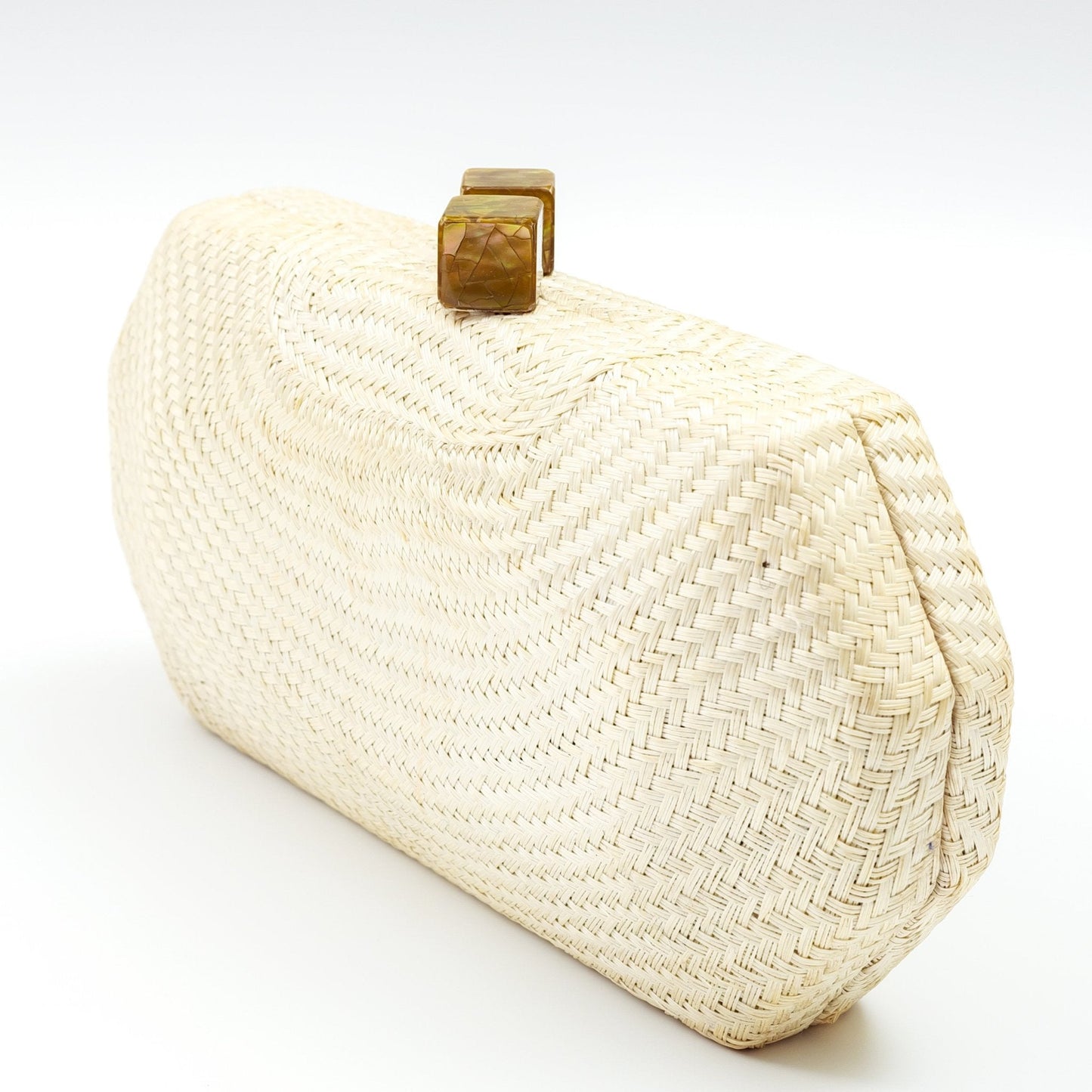 White Woven Clutch - Handwoven Clutch | LIKHÂ