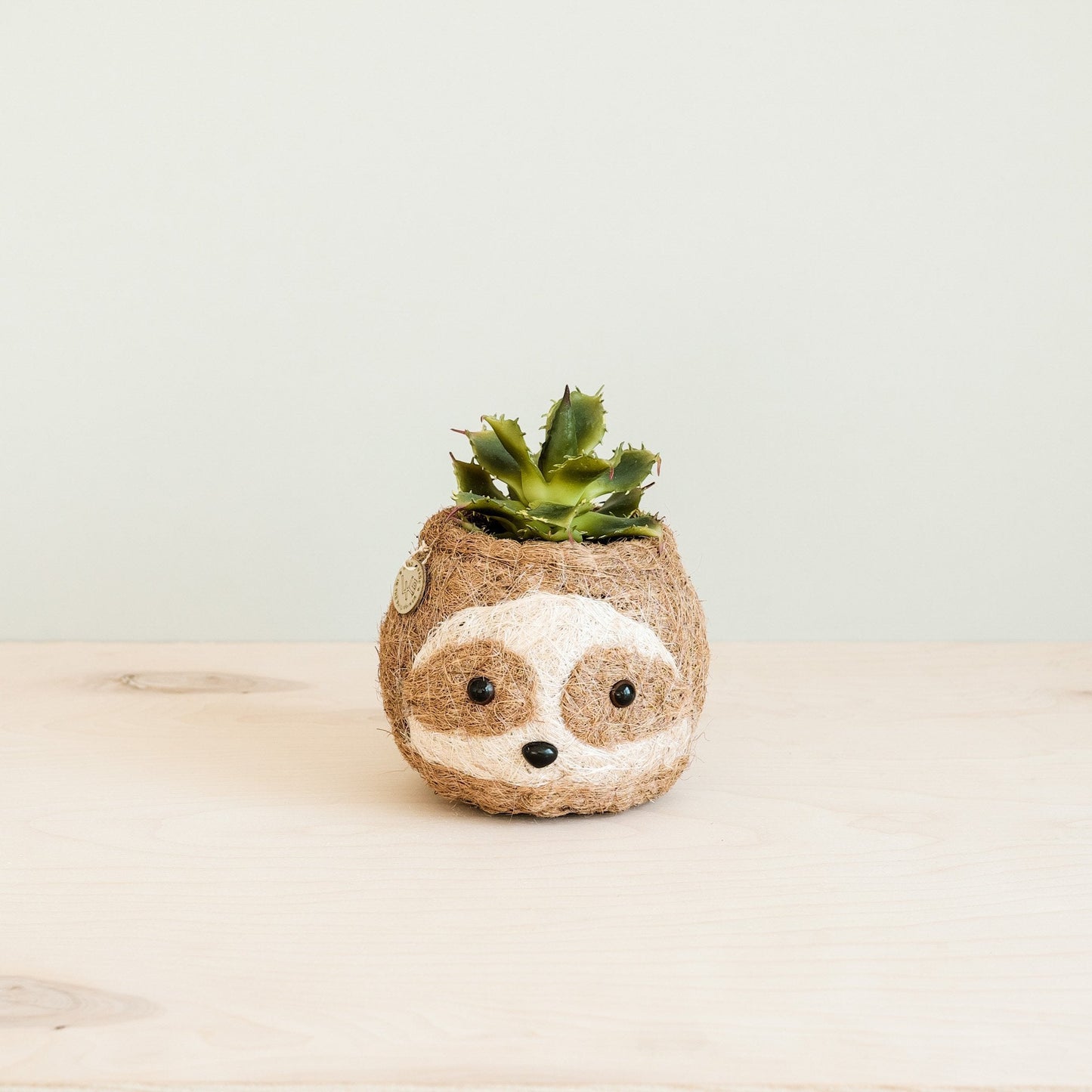 Two-tone Sloth Coco Coir Planter - Handmade Planters | LIKHÂ