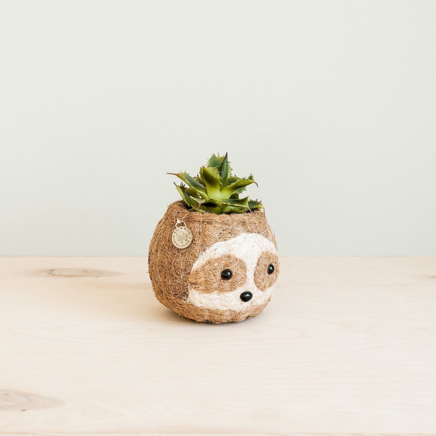 Two-tone Sloth Coco Coir Planter - Handmade Planters | LIKHÂ