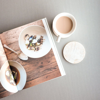 White Mother of Pearl Coasters | LIKHÂ