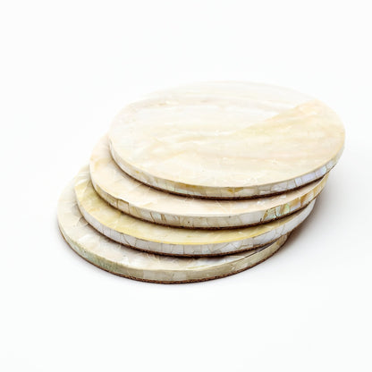 White Mother of Pearl Coasters | LIKHÂ