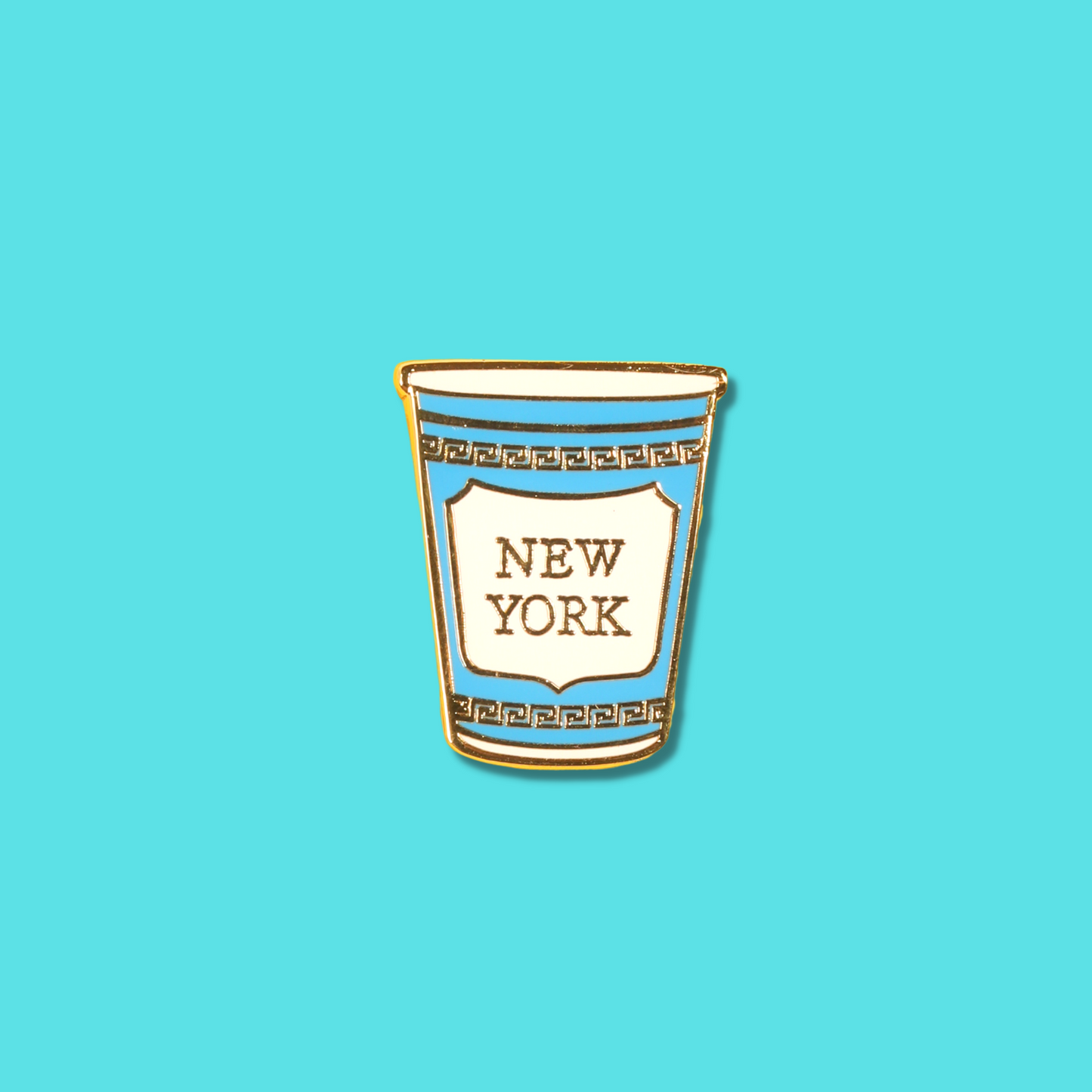 New York Cup Enamel Pin