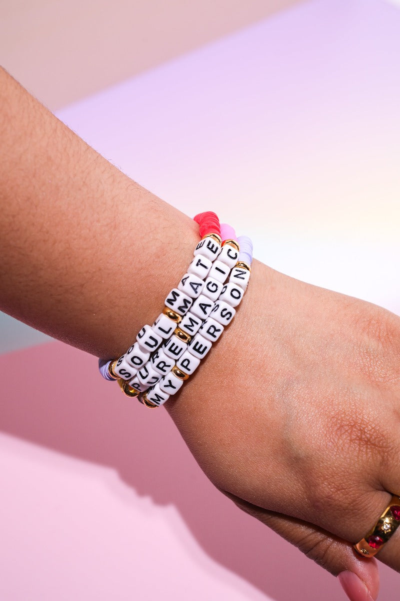 Soulmate Inspirational Beaded Bracelet