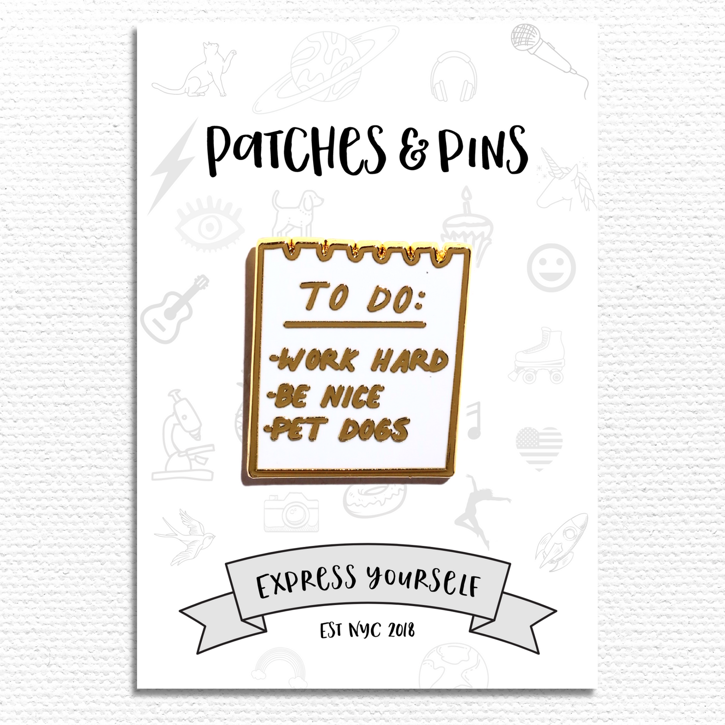 To Do List Enamel Pin