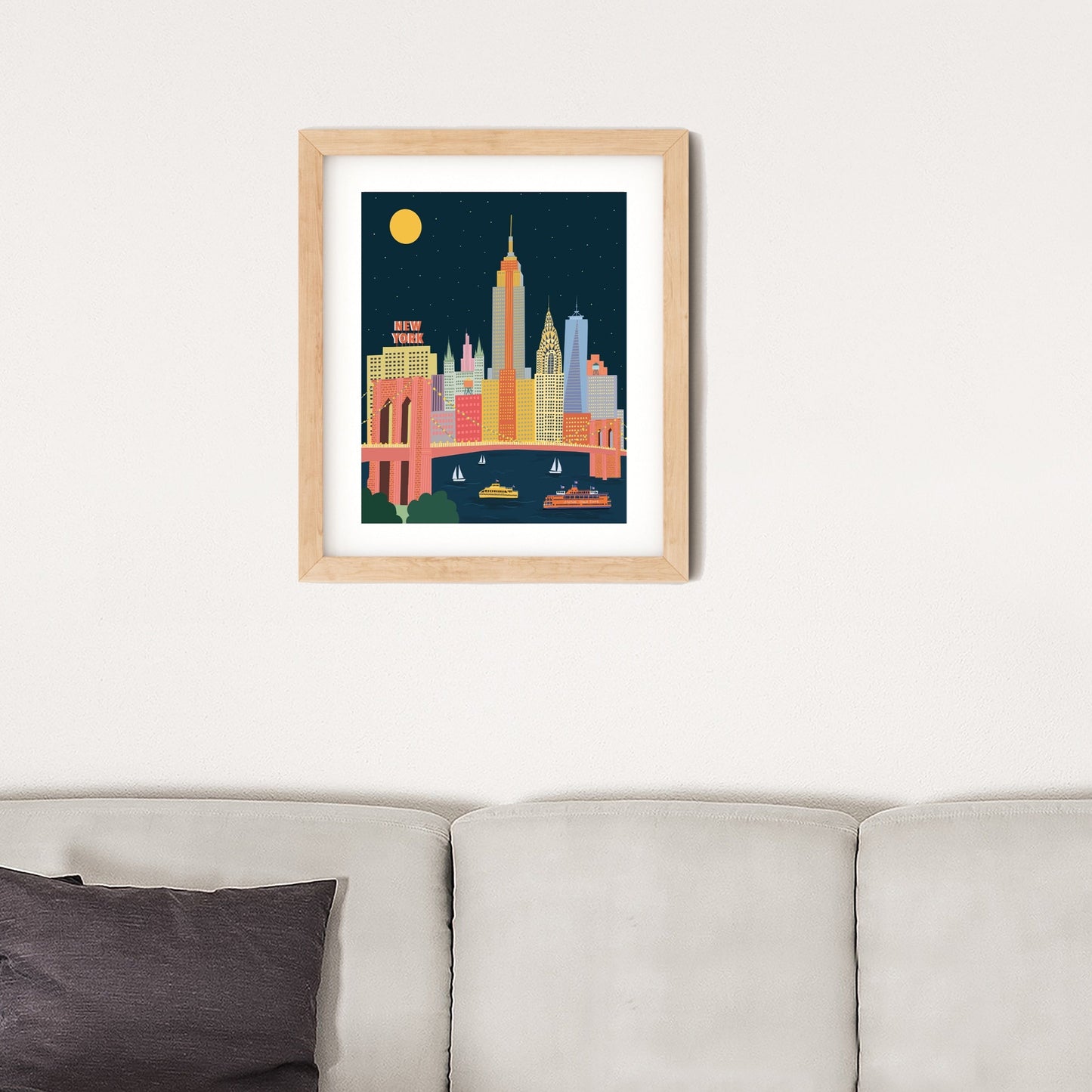 Night New York Art print