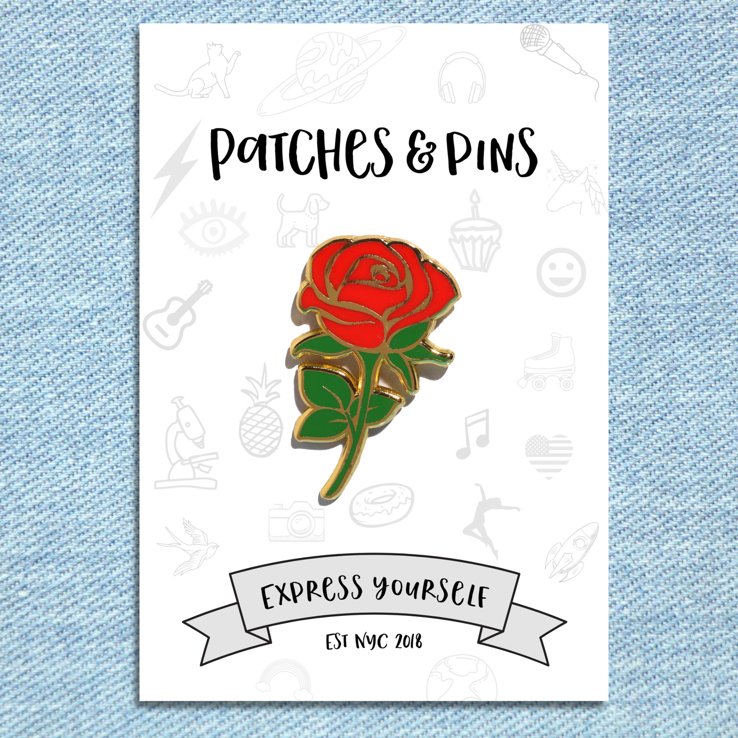 Rose Enamel Pin