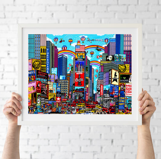 Times square  Art Print