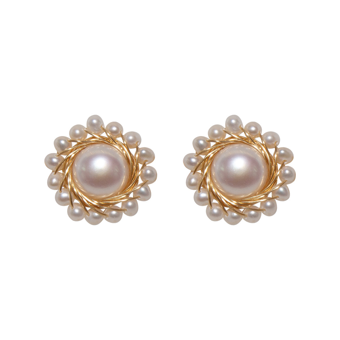 Sunflower Pearl Studs