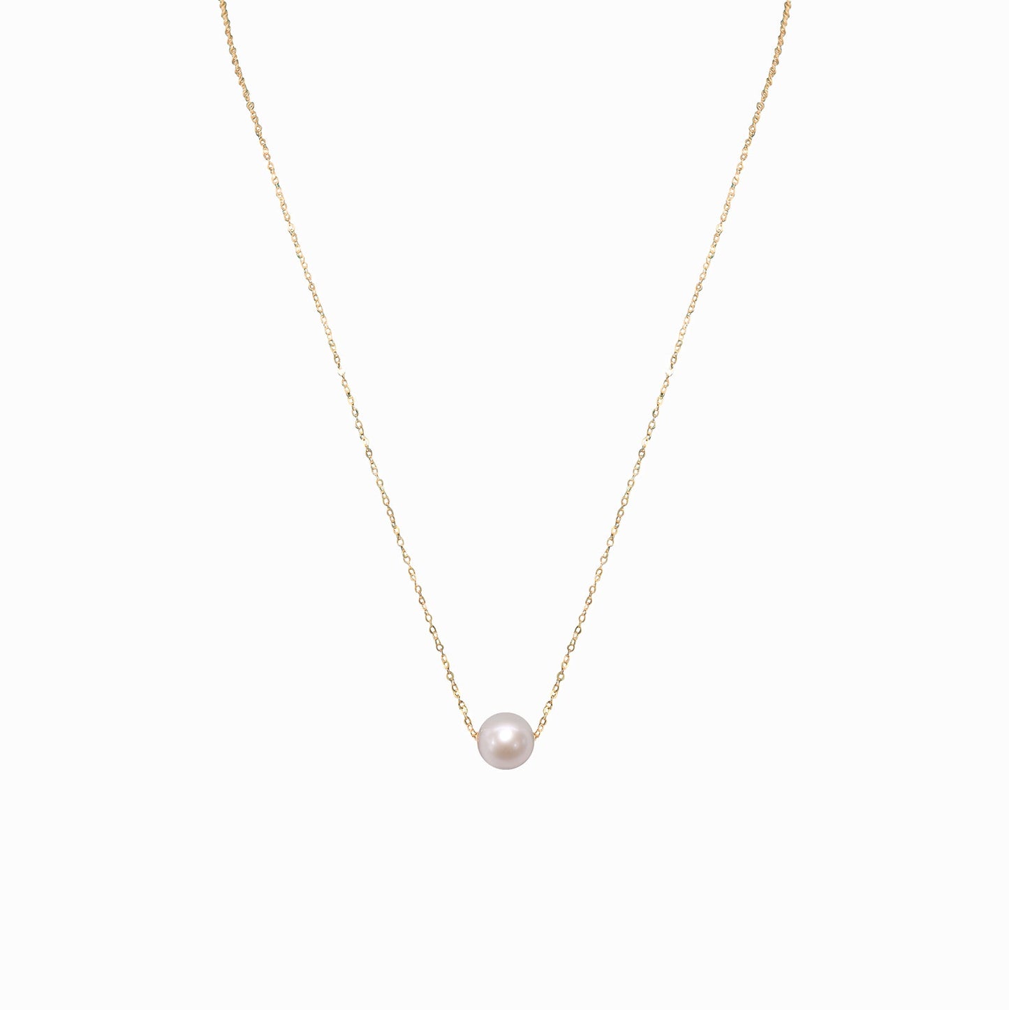 18K Gold Pearl Necklace 8-8.5 mm