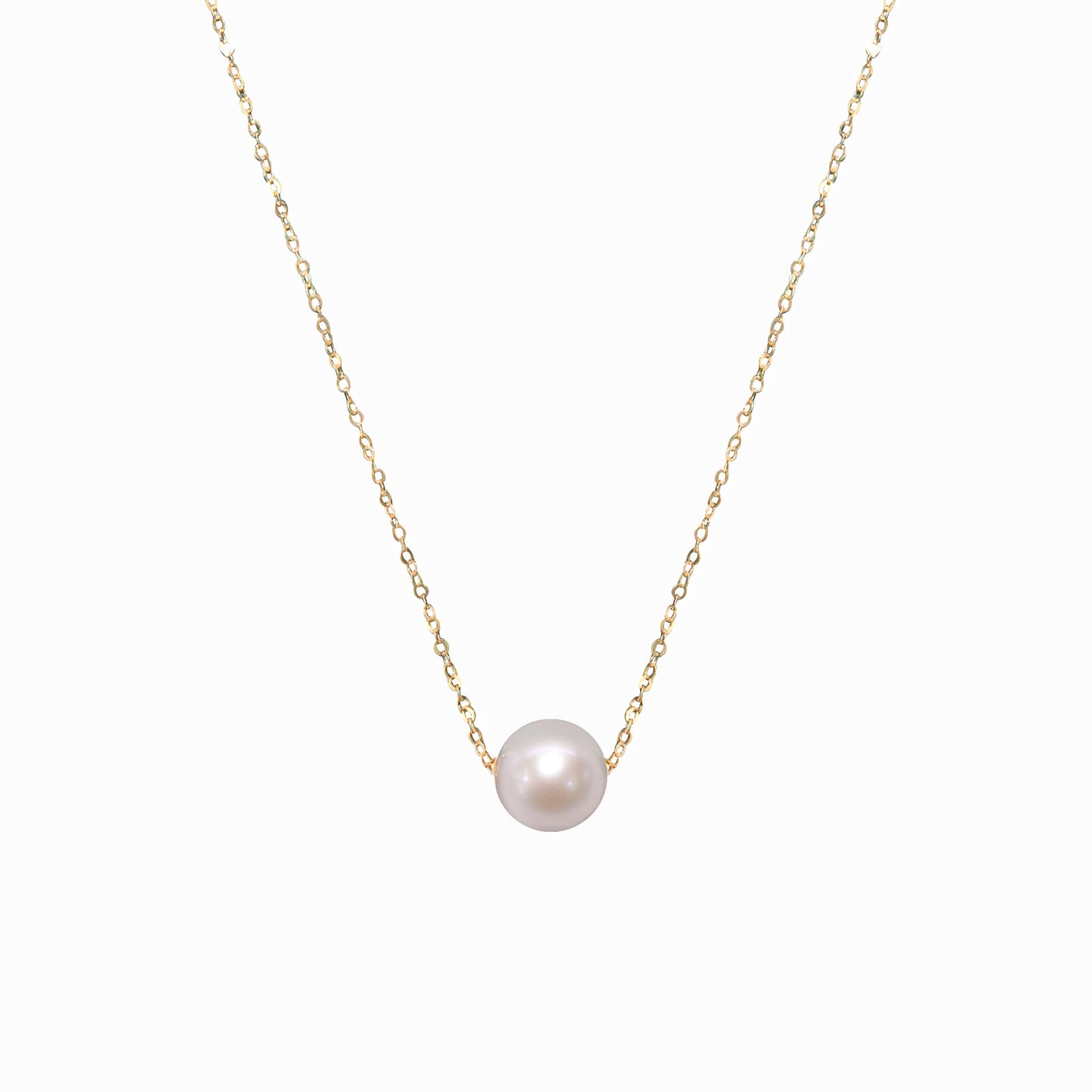 18K Gold Pearl Necklace 8-8.5 mm