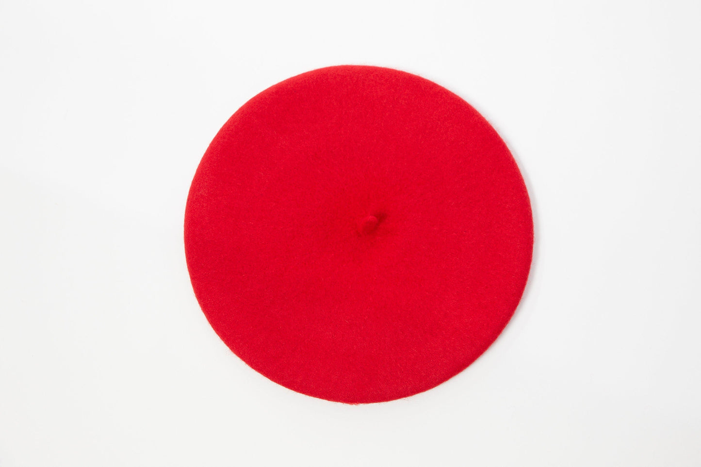 Wool Beret in Red