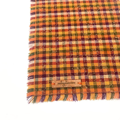 Golden Leaf Plaid Bandana