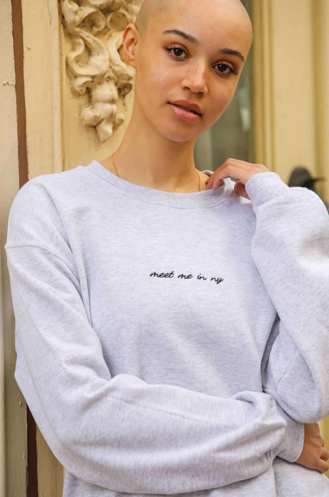 Meet Me in NY Embroidered Sweatshirt