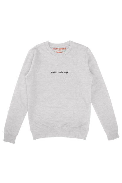 Meet Me in NY Embroidered Sweatshirt