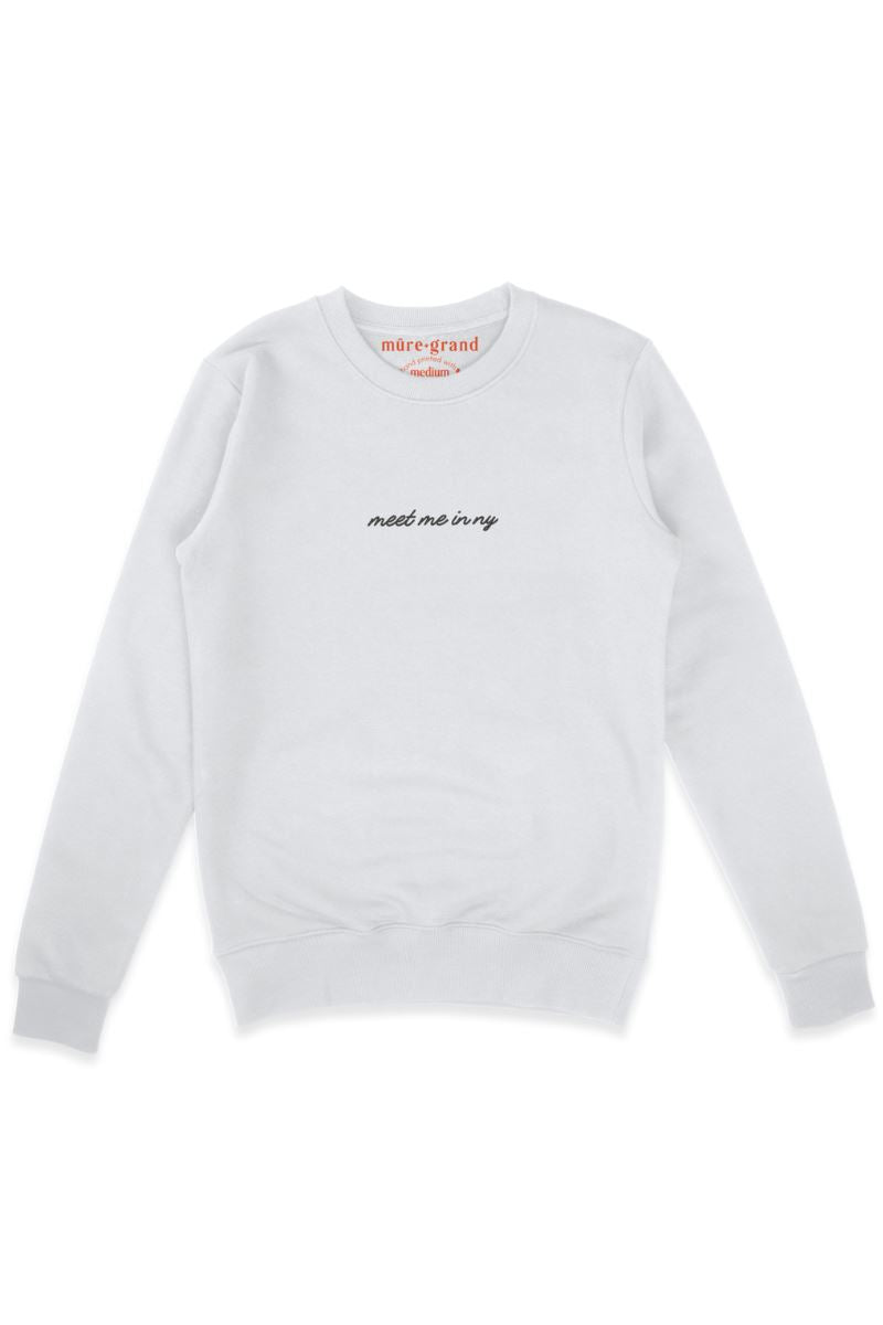 Meet Me in NY Embroidered Sweatshirt