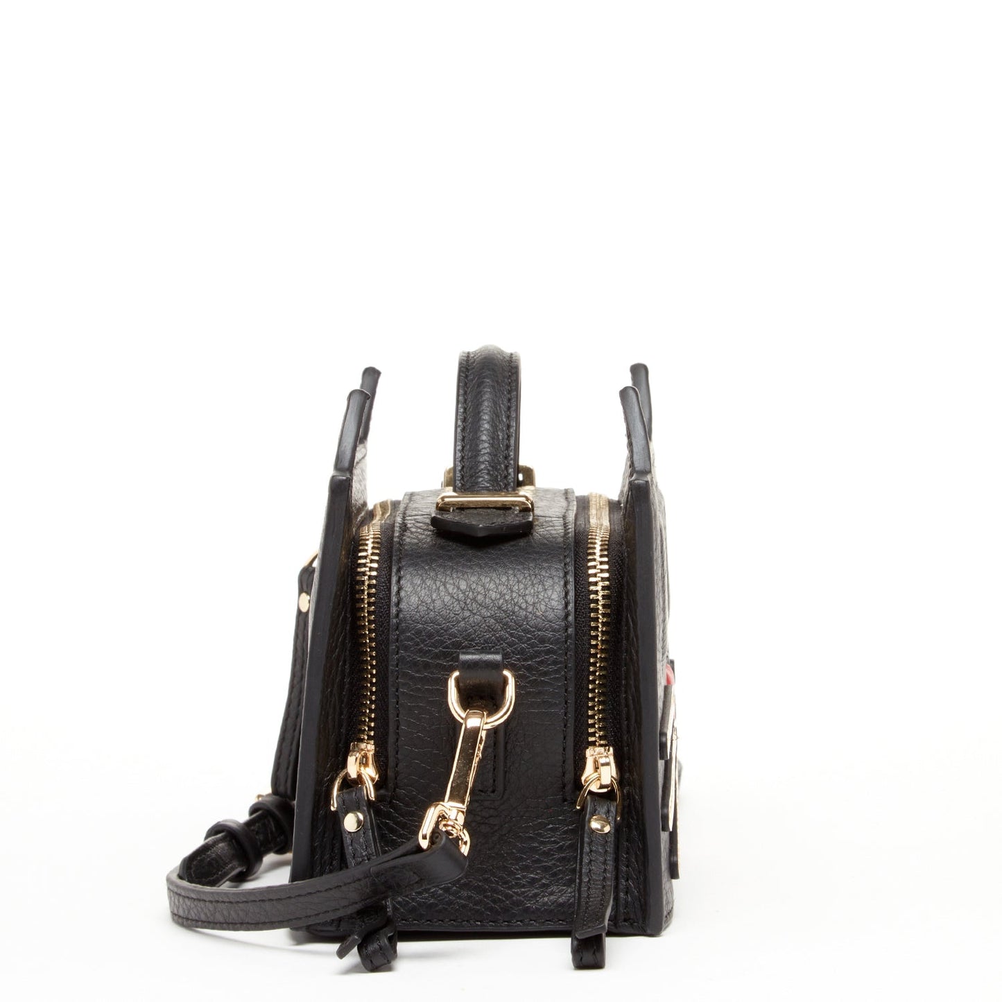 Leather Cat Bag Black Crossbody