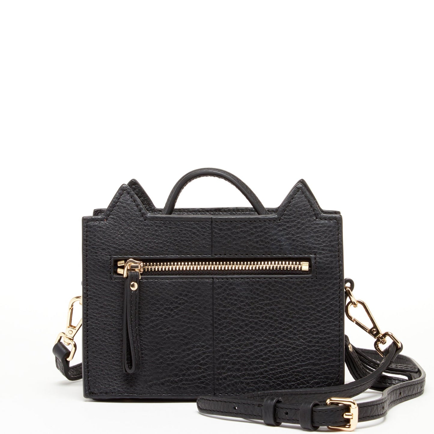 Leather Cat Bag Black Crossbody