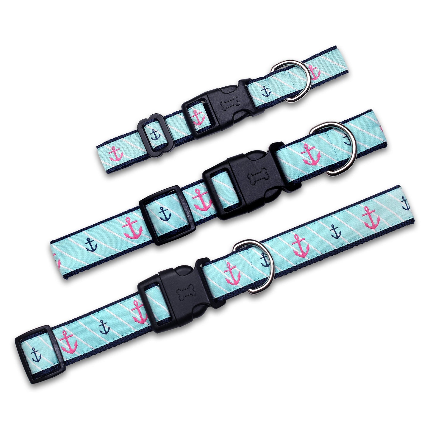 Pink Anchor - Dog Collar